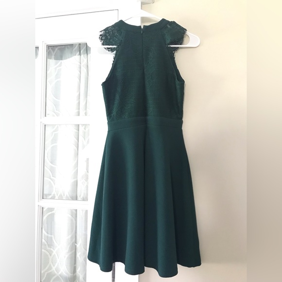 Altar’d State size S dark green dress with lacy cap sleeves, like-new condition - Picture 8 of 8